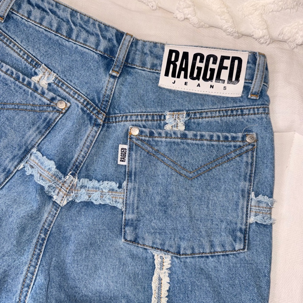 Ragged Denim Jeans with frayed detail , 26 - Picture 10 of 11